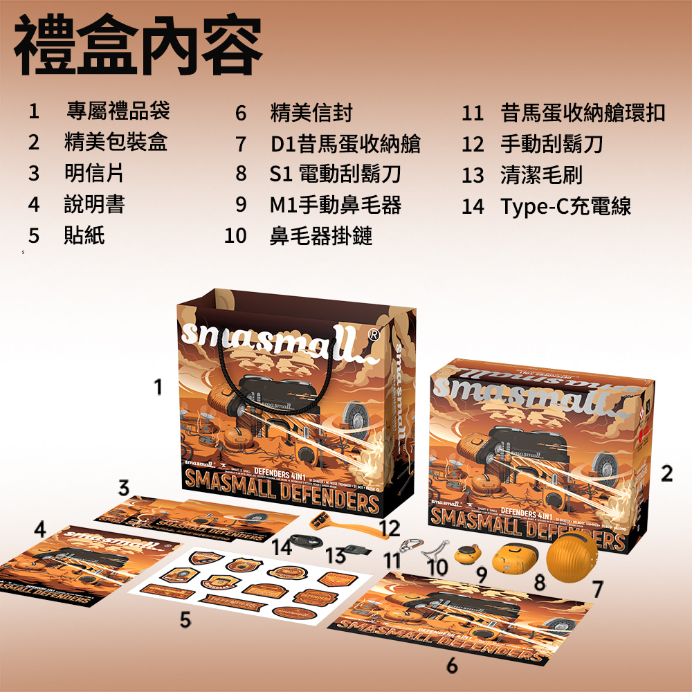 禮盒內容 全面武裝