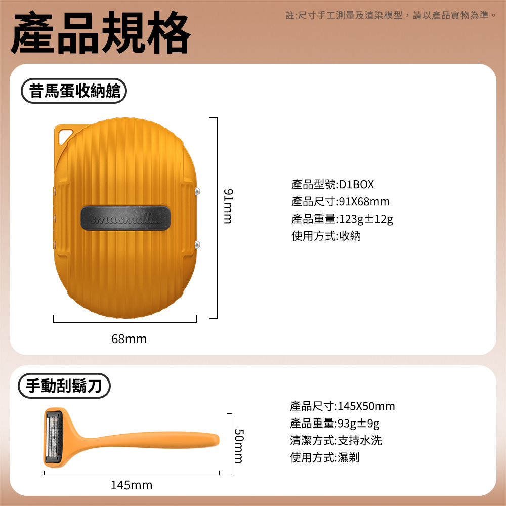 配件與手動刀規格