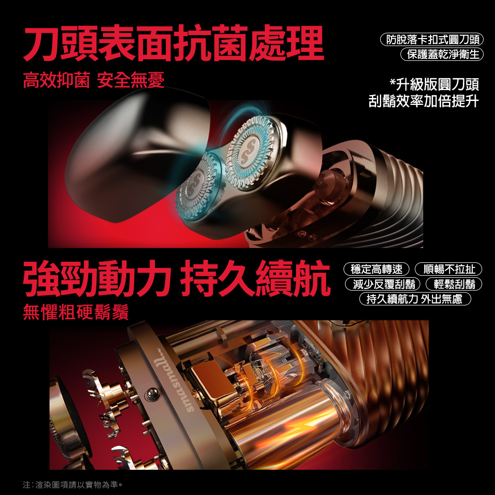 抗菌刀頭與強勁動力